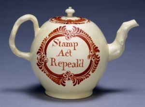 stamp act repealed tea pot