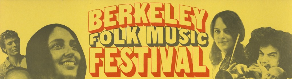 Berkeley Folk Music Festival 1968 Poster Header